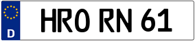 Truck License Plate